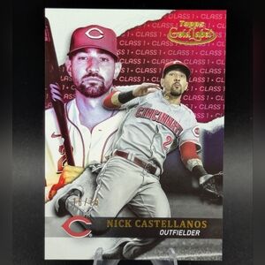 2020 Topps Gold Label Class 1 Red Parallel /75 Nick Castellanos #28 Cincinnati